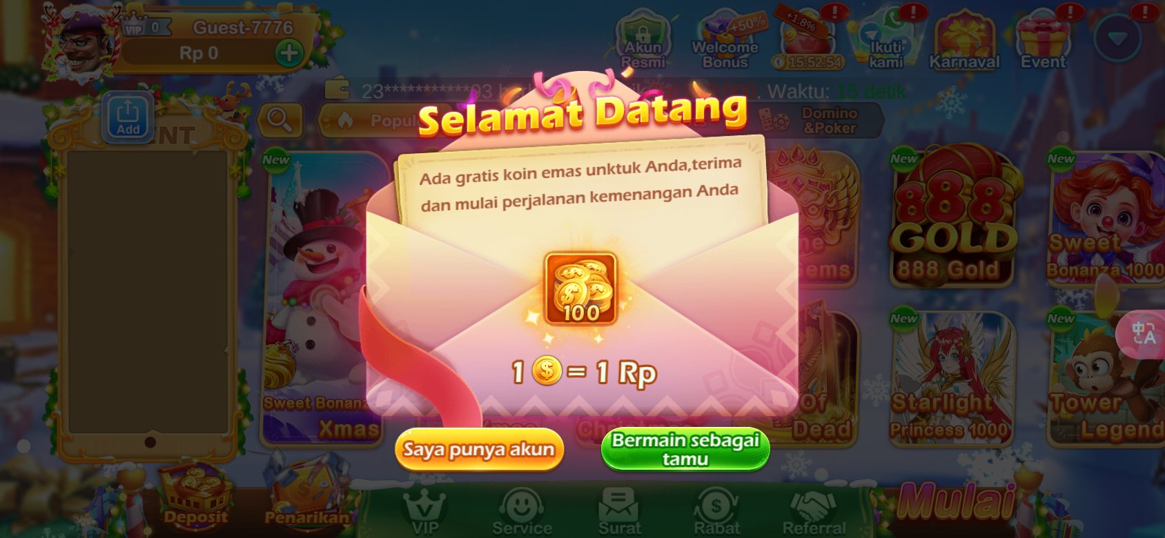 Dapatkan koin emas gratis di K3K3 Apk 4 J 2796 X untuk pengguna baru.